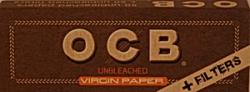 Сигаретная бумага OCB Virgin Unbleached 1.1\4 i filtrs tips