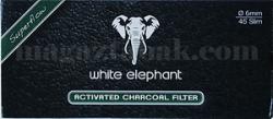 Фильтры для курительных трубок White Elephant Charcoal 45 шт