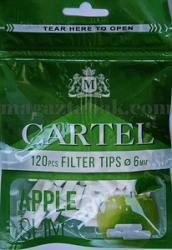 Фильтры для самокруток Cartel Slim 6mm apple