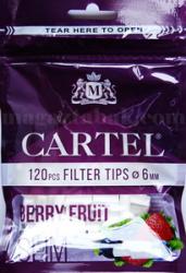 Фильтры для самокруток Cartel Slim 6mm berry fruit