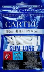 Фильтры для самокруток Cartel Slim Long 6mm  