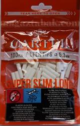 Фильтры для самокруток Cartel Super Slim 5,3 mm long Фильтры для самокруток Cartel Super Slim 5,3 mm long