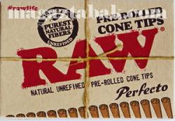 Фильтры для самокруток RAW pre rolled cone tips perfecto Фильтры для самокруток RAW pre rolled cone tips perfecto